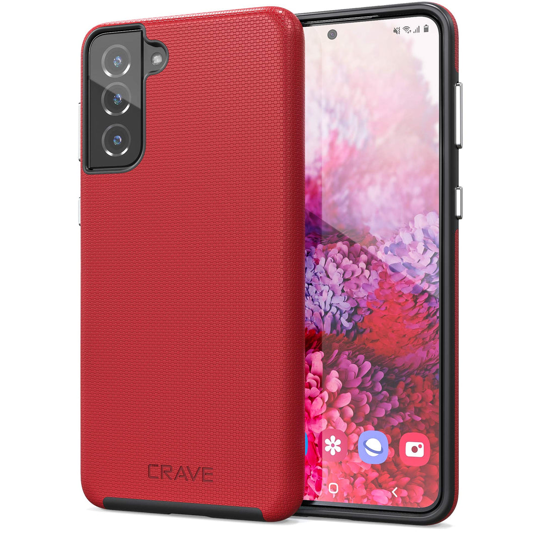 Crave Shield Duo for Galaxy S21+ - Red Case - DOKUTRONIX