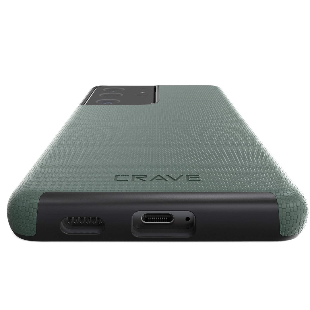 GuardPro Dual Case for Galaxy S21 Ultra - Forest Green - DOKUTRONIX