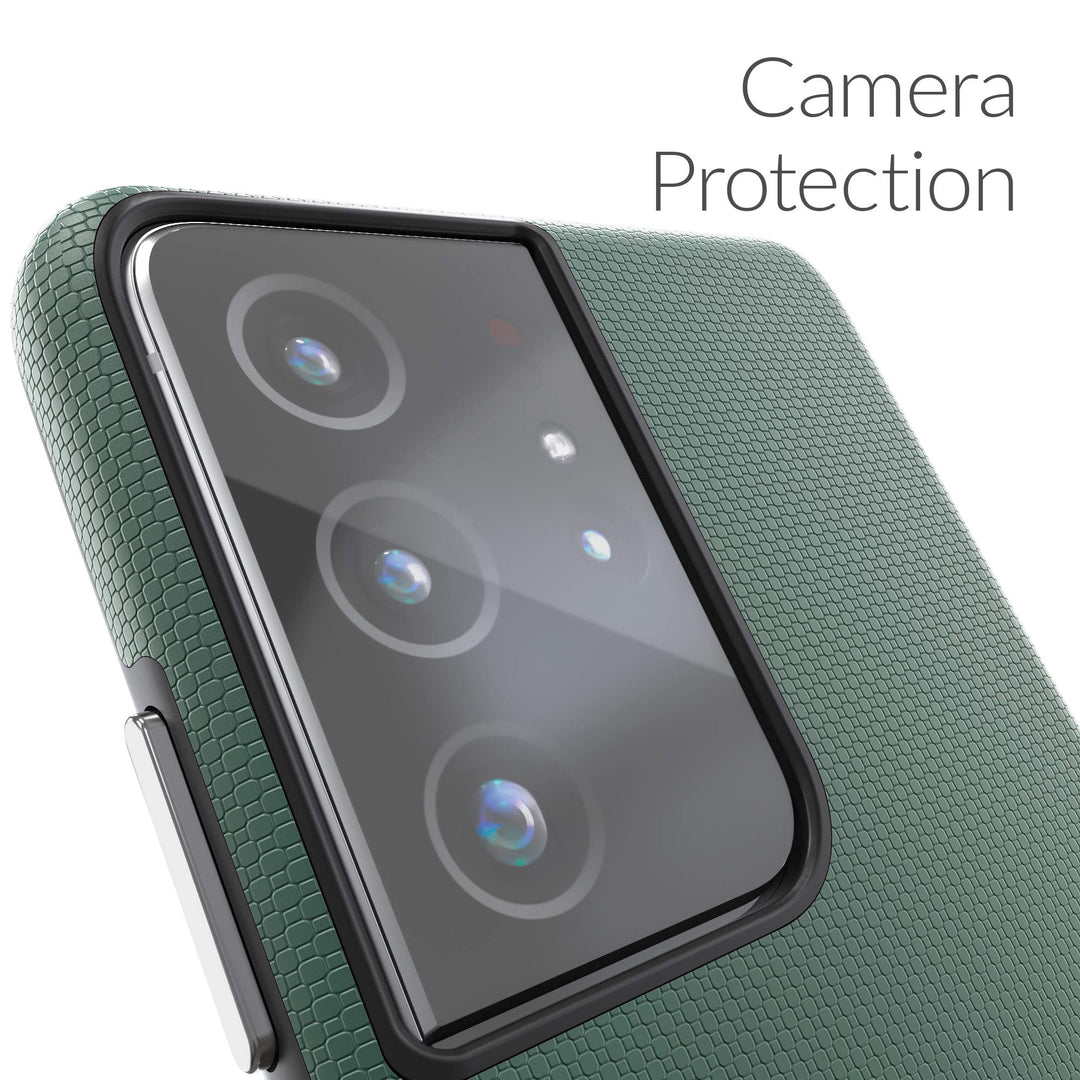 GuardPro Dual Case for Galaxy S21 Ultra - Forest Green - DOKUTRONIX