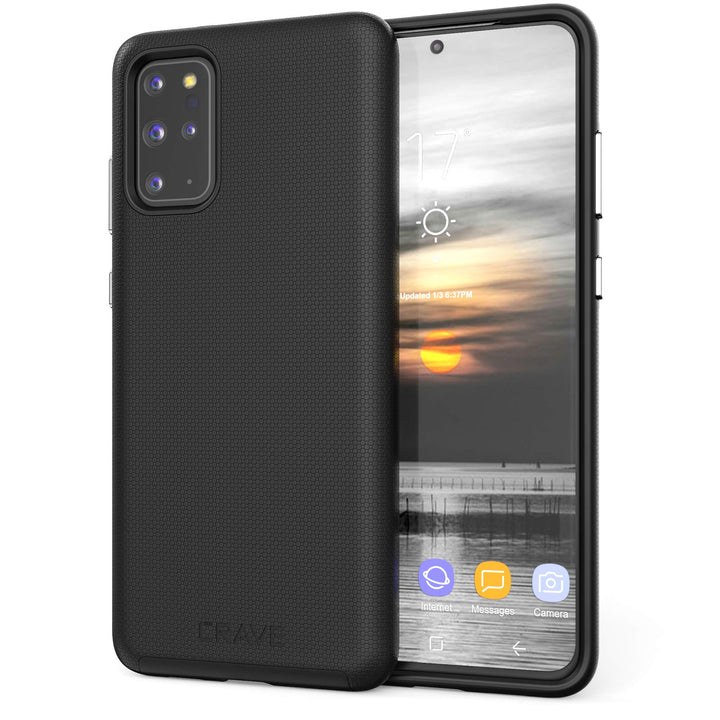 Crave Shield Duo for Galaxy S20+ Case - Black - DOKUTRONIX