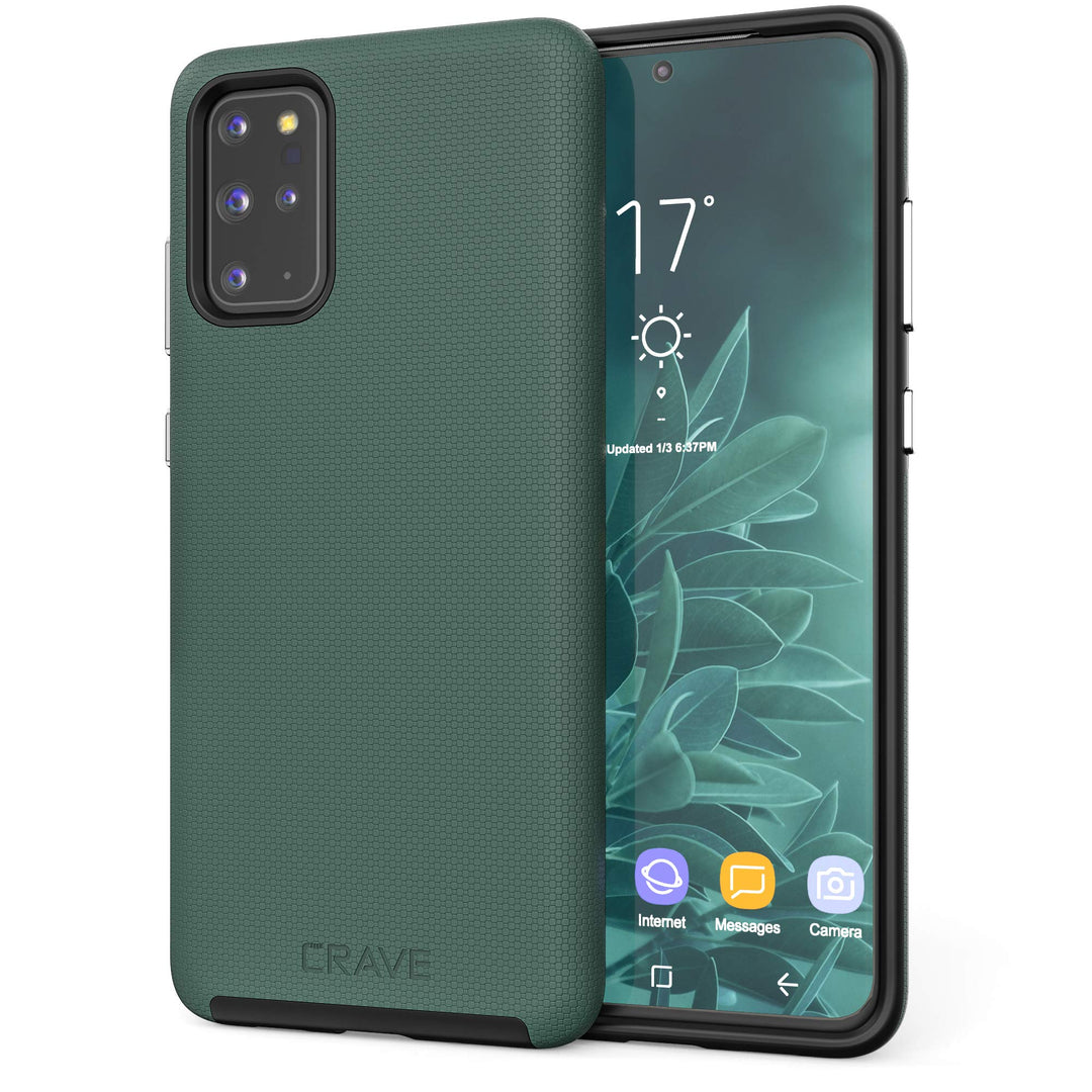 Guardian S20+ Dual Case - Forest Green - DOKUTRONIX
