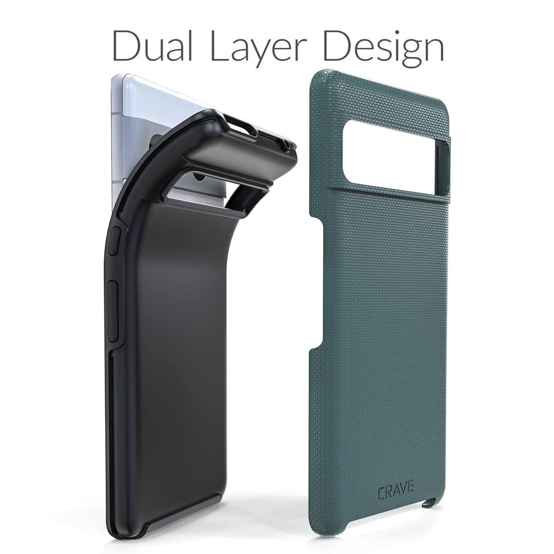 Crave Forest Green Dual Guard Case for Pixel 7 Pro - DOKUTRONIX