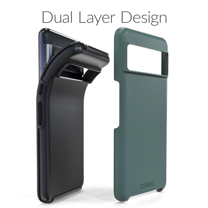 Crave Forest Green Dual Guard Case for Pixel 8 Pro - DOKUTRONIX