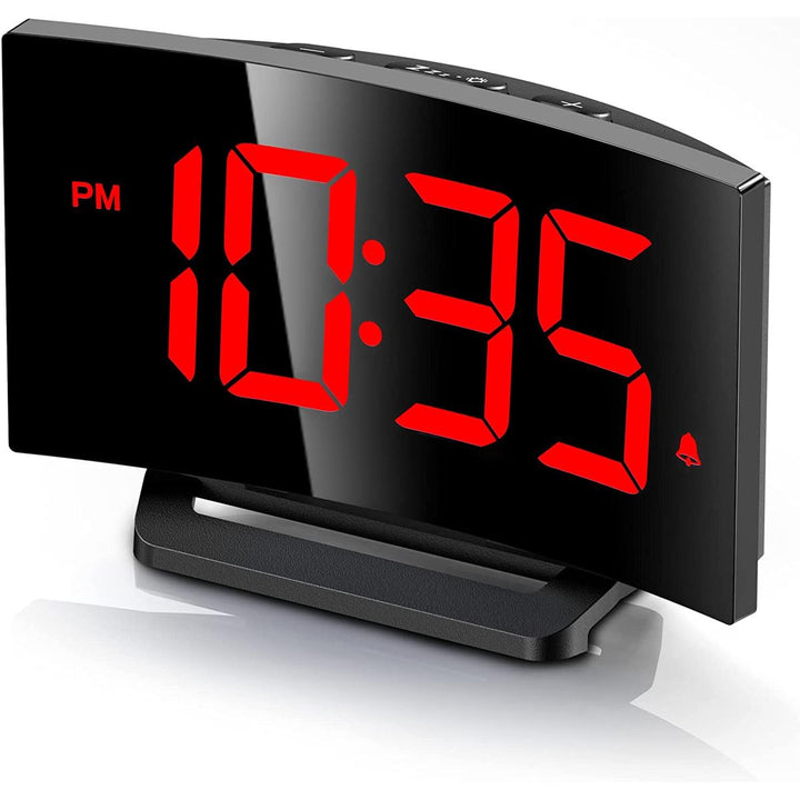 CurvoLite: Smart LED Alarm Clock with Bright Control - DOKUTRONIX