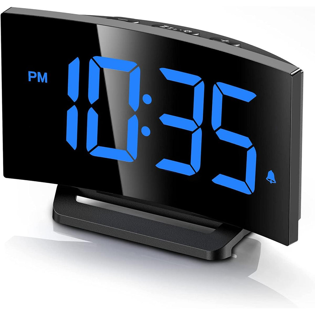 CurvoLite: Smart LED Alarm Clock with Bright Control - DOKUTRONIX