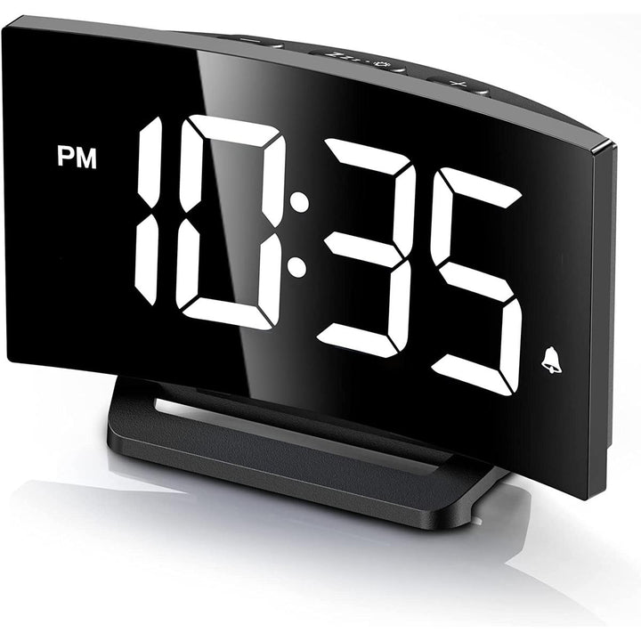 CurvoLite: Smart LED Alarm Clock with Bright Control - DOKUTRONIX