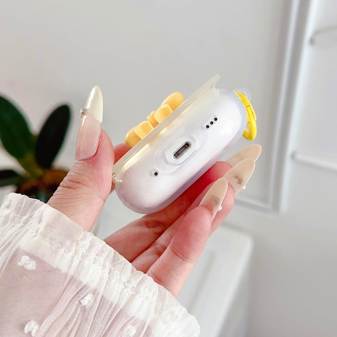 Kawaii Bow Clear Case for AirPods Pro 1/2 Gen - DOKUTRONIX