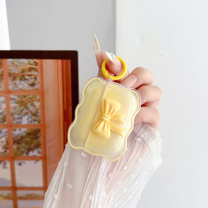 Kawaii Bow Clear Case for AirPods Pro 1/2 Gen - DOKUTRONIX