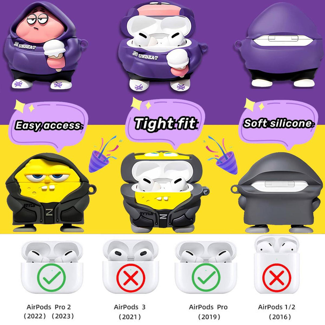 Adorable 3D Silicone AirPods Pro 2 Case - DOKUTRONIX