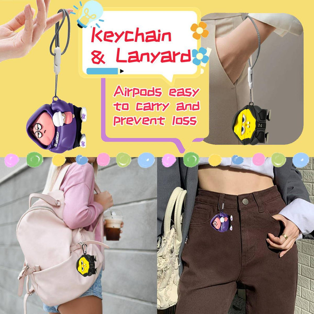 Adorable 3D Silicone AirPods Pro 2 Case - DOKUTRONIX