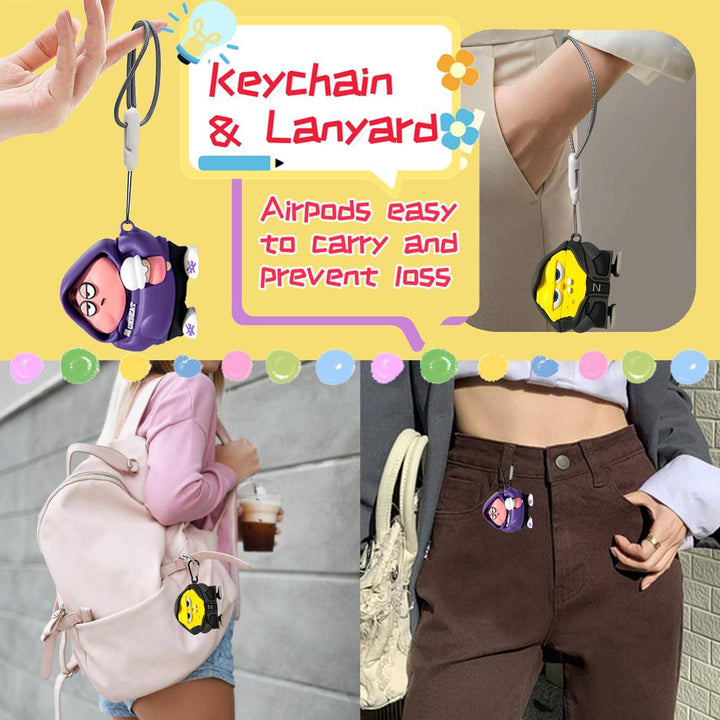 Adorable 3D Silicone AirPods Pro 2 Case - DOKUTRONIX