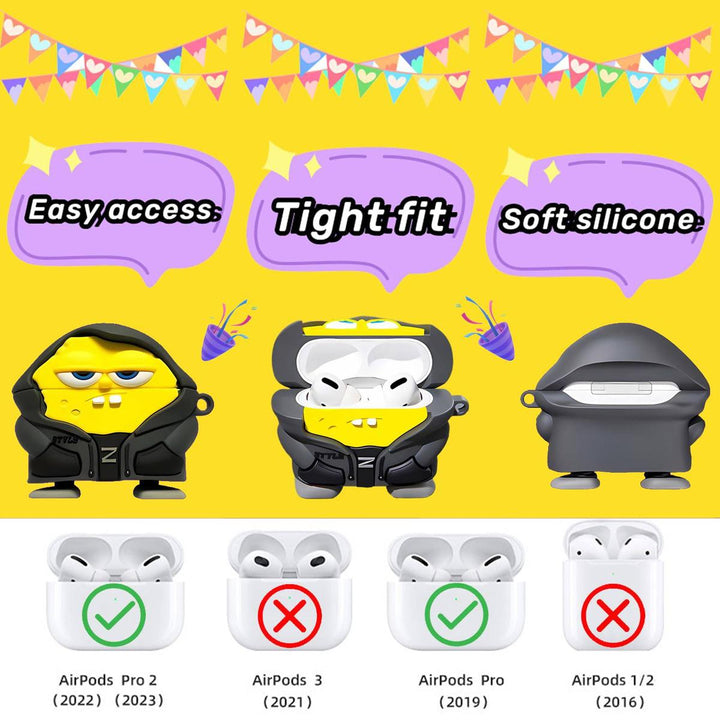 Adorable 3D Silicone AirPods Pro 2 Case - DOKUTRONIX