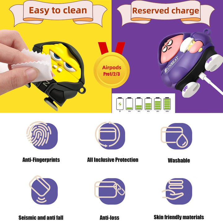 Adorable 3D Silicone AirPods Pro 2 Case - DOKUTRONIX