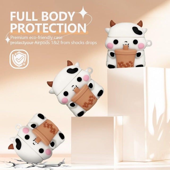 Kawaii AirPods Case: Cute 3D Cartoon Cover & Cleaner - DOKUTRONIX