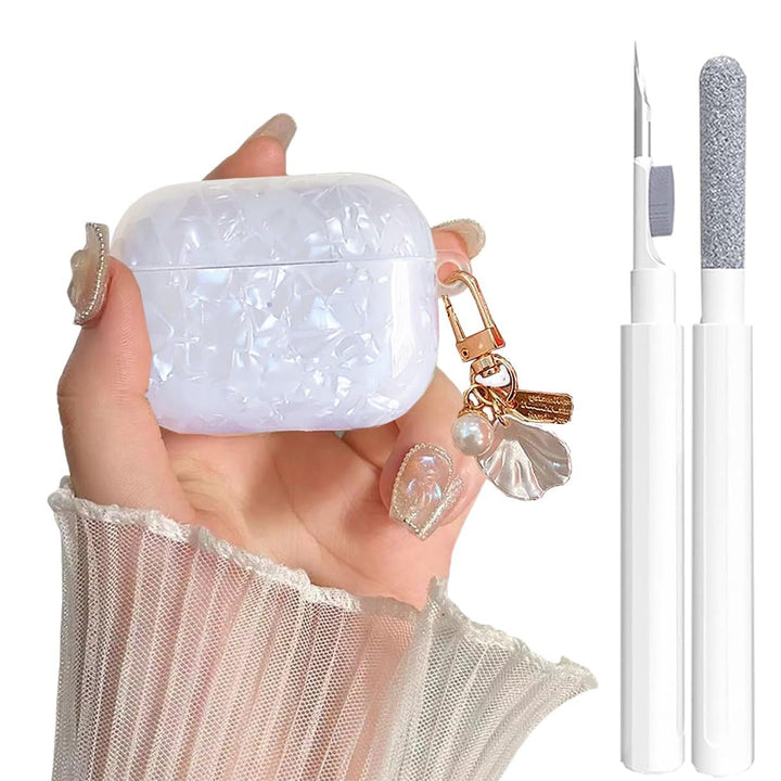 Pearl Chic AirPods Pro Case & Cleaner Pen Set - DOKUTRONIX