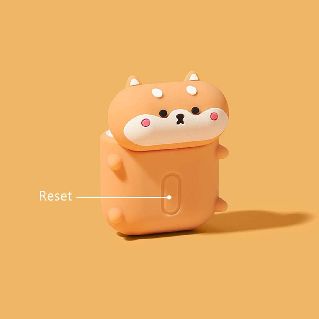 Kawaii Shark AirPods Case with Keychain & Cleaner - DOKUTRONIX