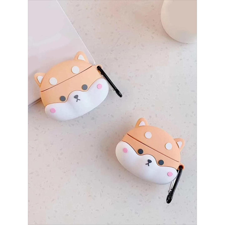 Kawaii Shark AirPods Case with Keychain & Cleaner - DOKUTRONIX