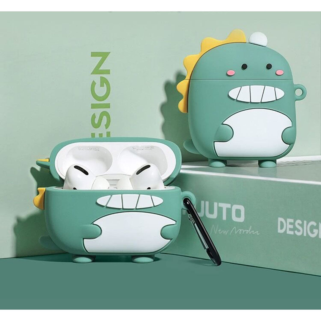 Kawaii Shark AirPods Case with Keychain & Cleaner - DOKUTRONIX