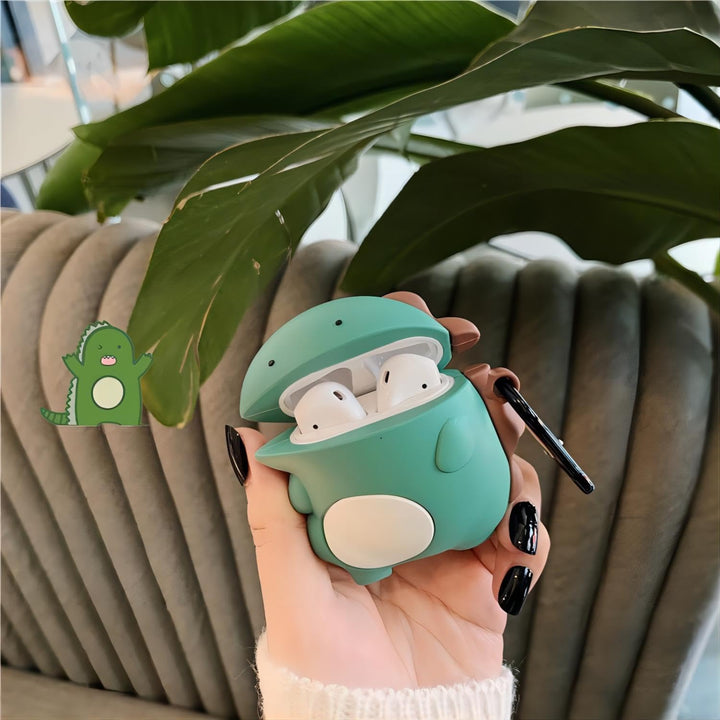 Kawaii Shark AirPods Case with Keychain & Cleaner - DOKUTRONIX