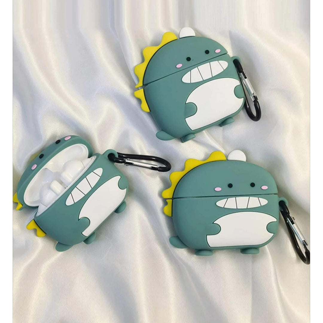 Kawaii Shark AirPods Case with Keychain & Cleaner - DOKUTRONIX