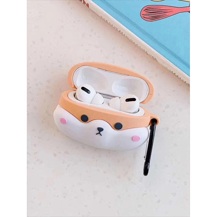 Kawaii Shark AirPods Case with Keychain & Cleaner - DOKUTRONIX
