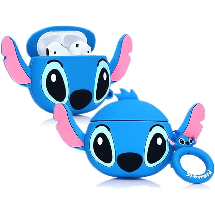 Kawaii Shark AirPods Case with Keychain & Cleaner - DOKUTRONIX