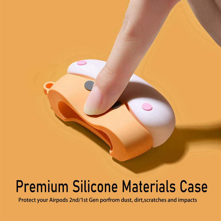 Kawaii Shark AirPods Case with Keychain & Cleaner - DOKUTRONIX