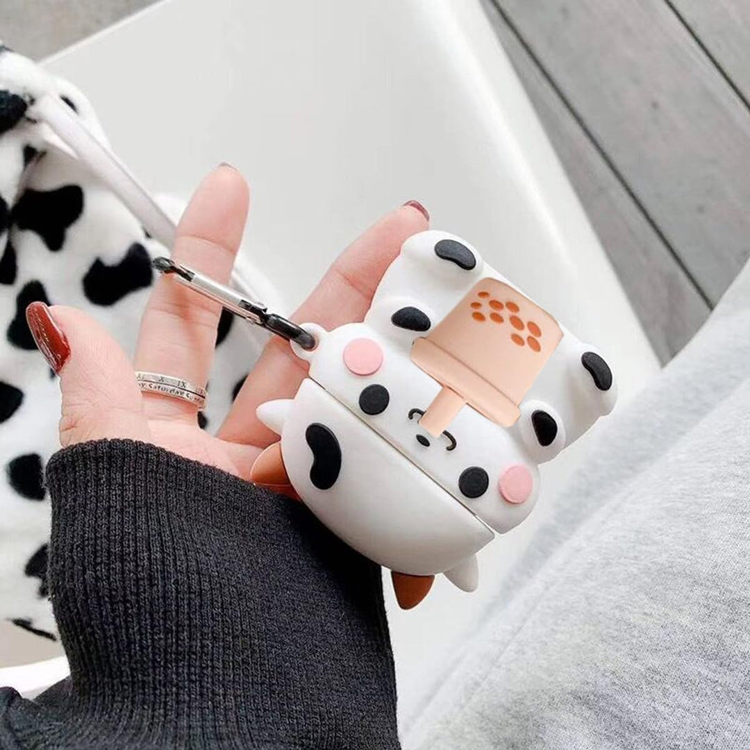 Kawaii Shark AirPods Case with Keychain & Cleaner - DOKUTRONIX