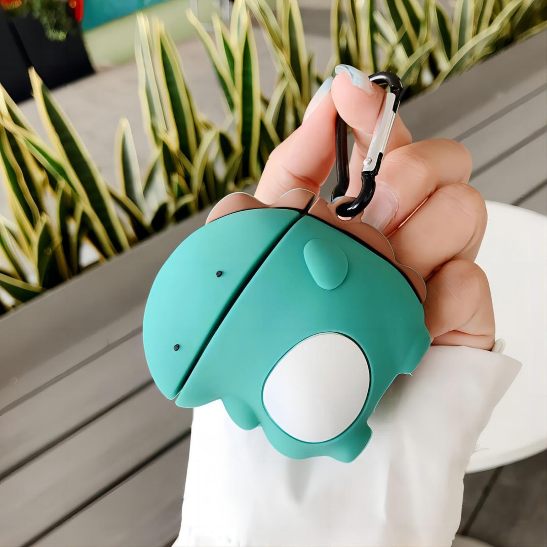 Kawaii Shark AirPods Case with Keychain & Cleaner - DOKUTRONIX