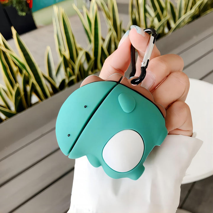 Kawaii Shark AirPods Case with Keychain & Cleaner - DOKUTRONIX