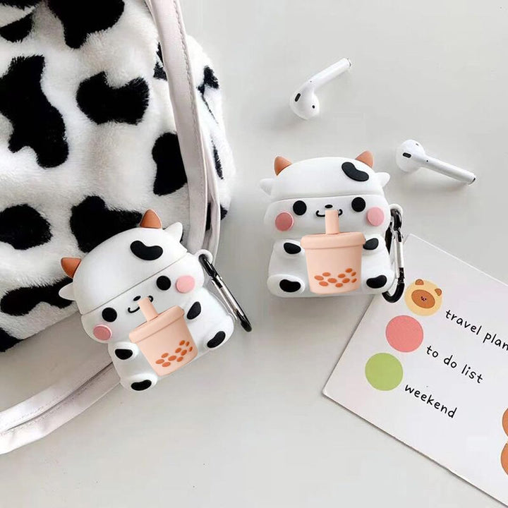 Kawaii Shark AirPods Case with Keychain & Cleaner - DOKUTRONIX