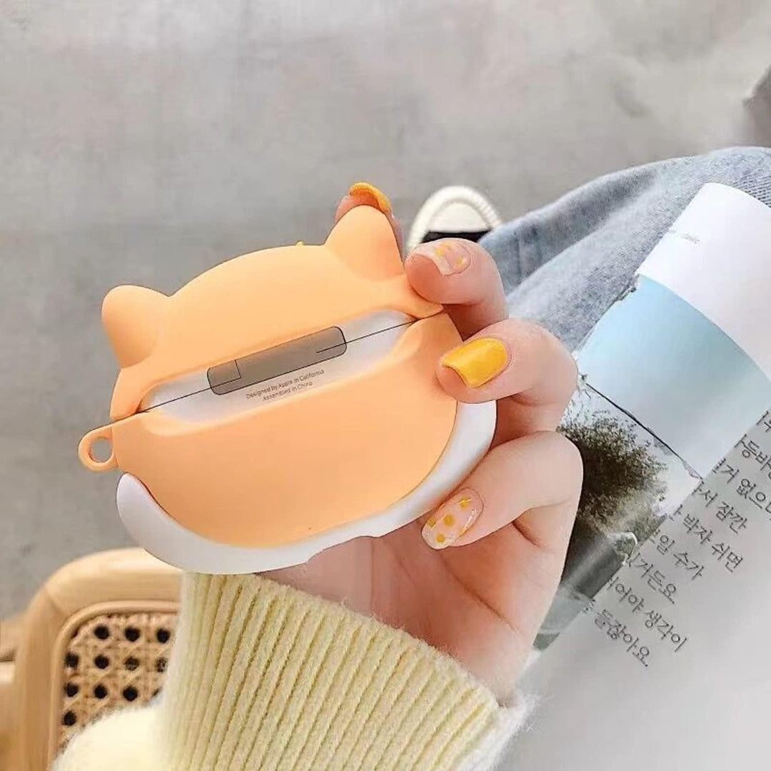 Kawaii Shark AirPods Case with Keychain & Cleaner - DOKUTRONIX