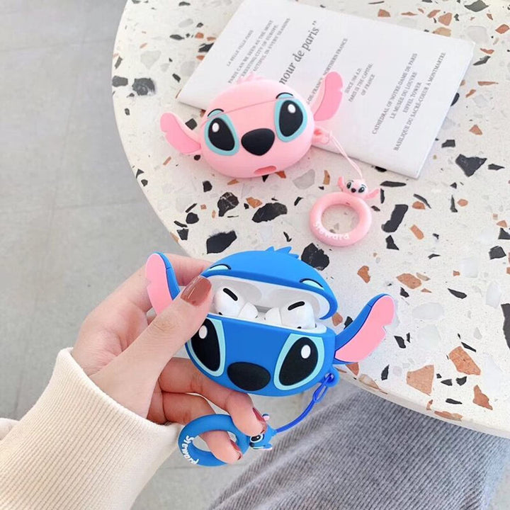Kawaii Shark AirPods Case with Keychain & Cleaner - DOKUTRONIX