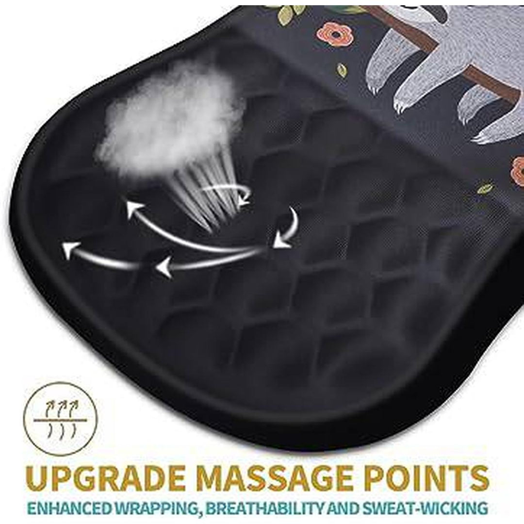 Sloth Comfort Mouse Pad: Ergonomic & Massage Support - DOKUTRONIX