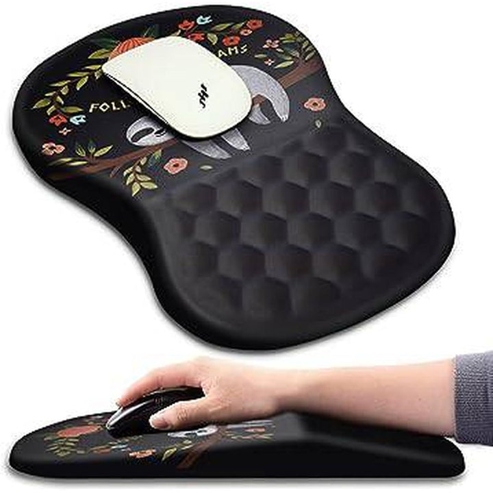 Sloth Comfort Mouse Pad: Ergonomic & Massage Support - DOKUTRONIX