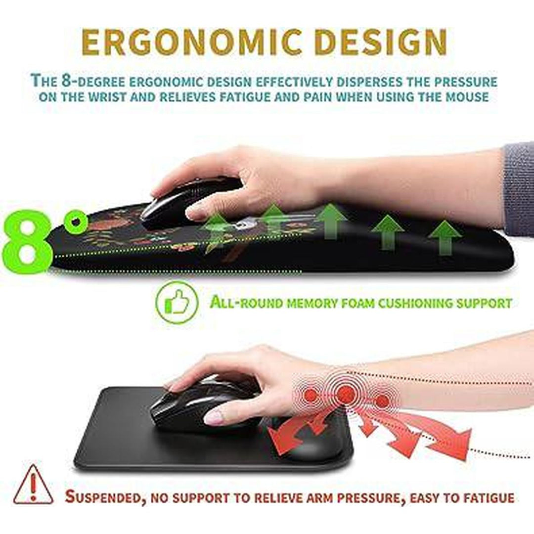 Sloth Comfort Mouse Pad: Ergonomic & Massage Support - DOKUTRONIX