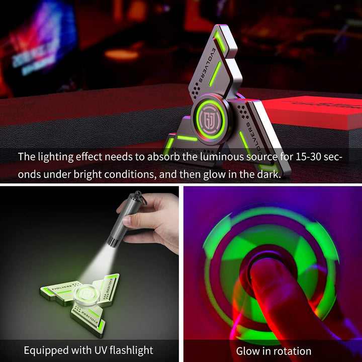 GlowSpin Cyclone: Luminous Fidget Spinner for All - DOKUTRONIX