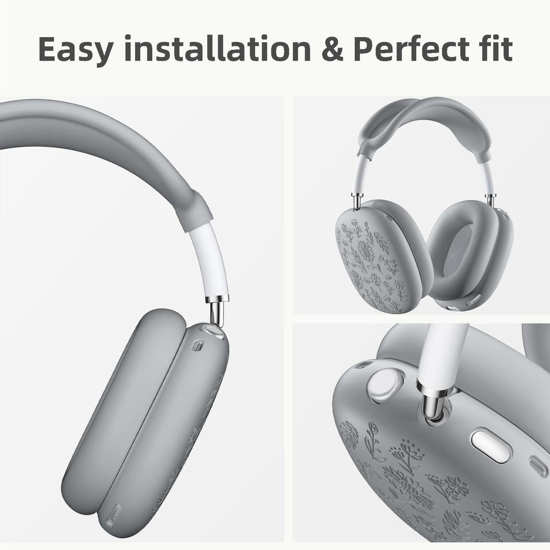 Lavender Engraved AirPods Max Case - DOKUTRONIX