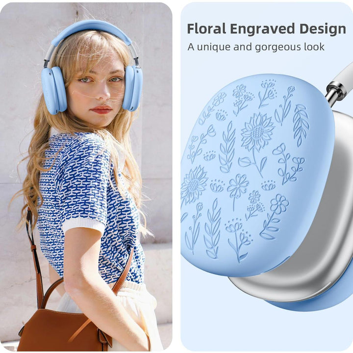 Lavender Engraved AirPods Max Case - DOKUTRONIX