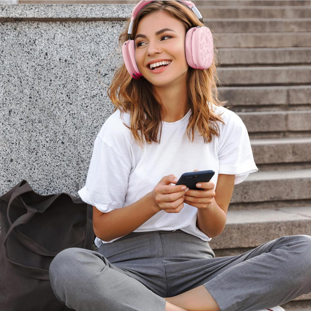 Lavender Engraved AirPods Max Case - DOKUTRONIX