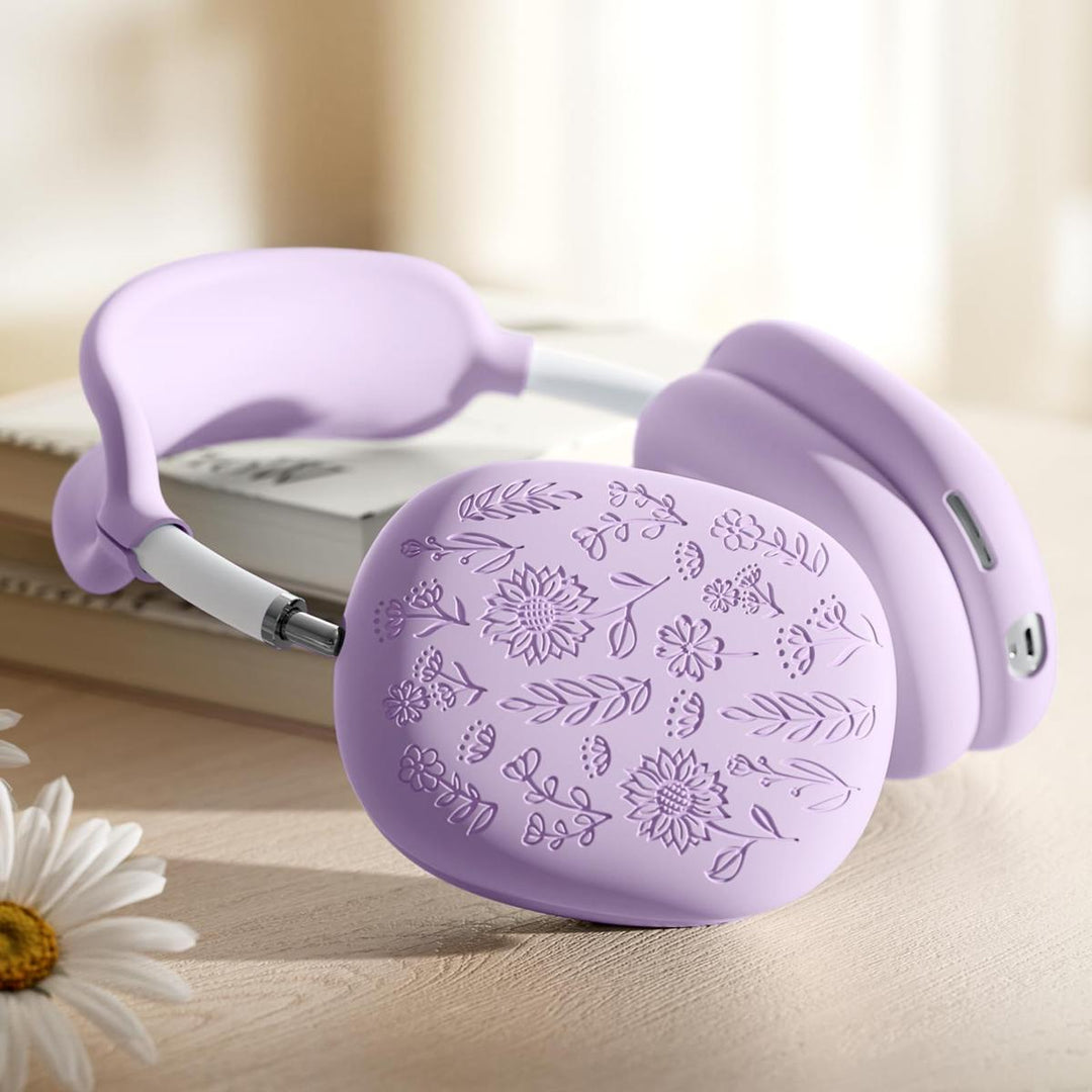 Lavender Engraved AirPods Max Case - DOKUTRONIX