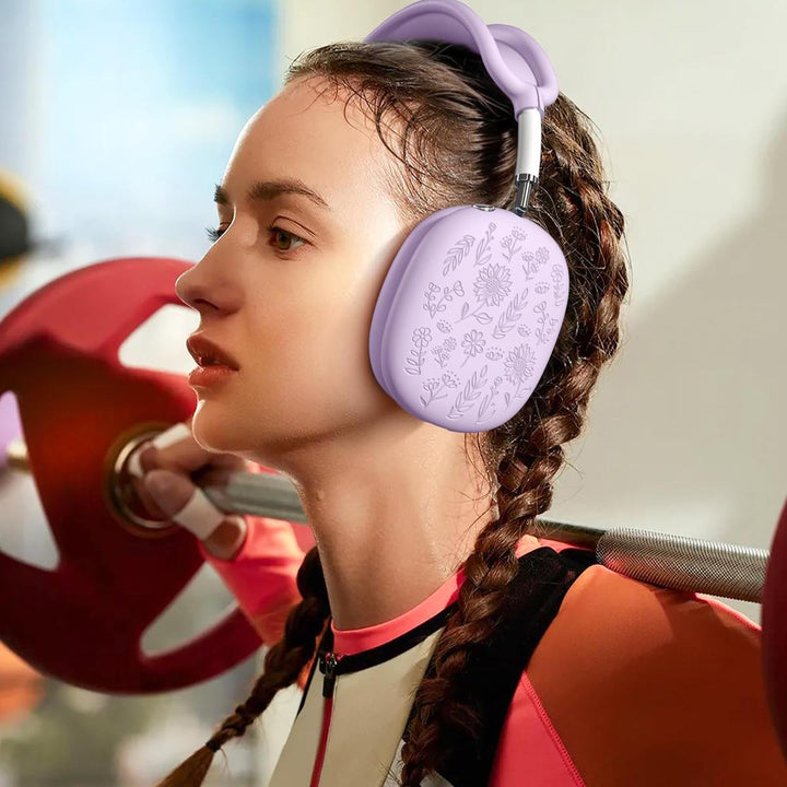 Lavender Engraved AirPods Max Case - DOKUTRONIX