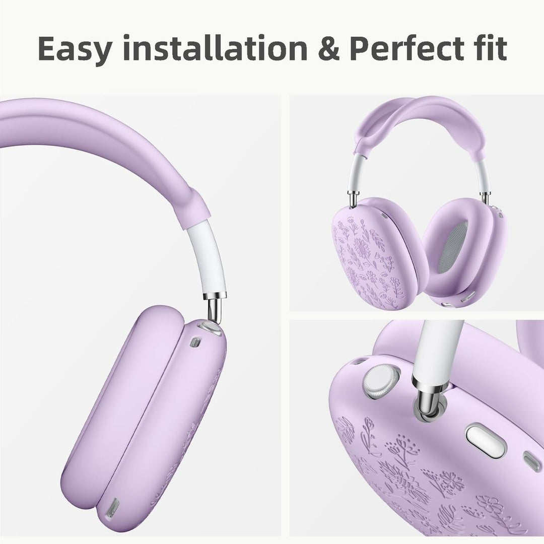 Lavender Engraved AirPods Max Case - DOKUTRONIX