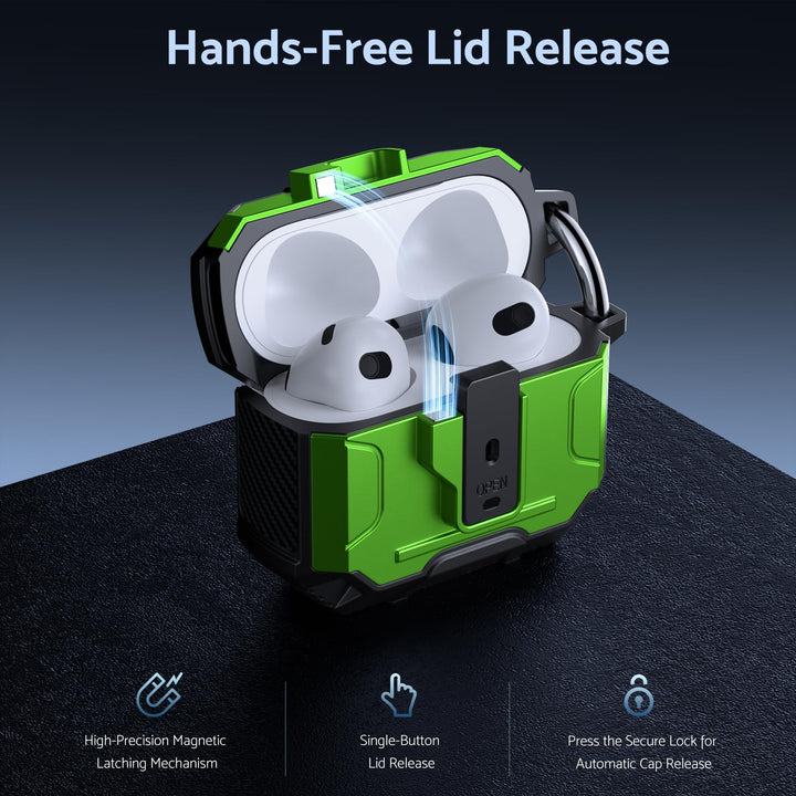 ArmorPro Ear Case for Airpods - Green - DOKUTRONIX