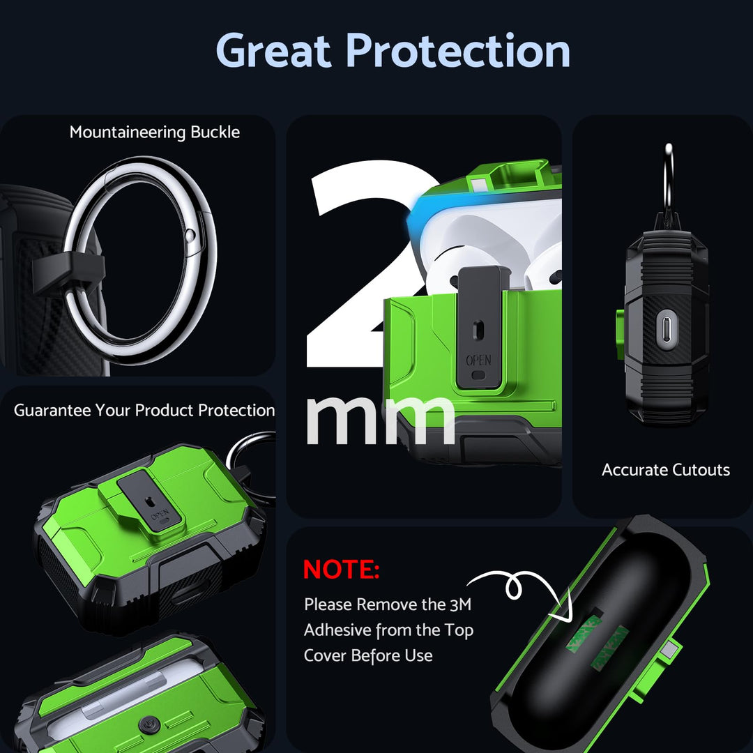 ArmorPro Ear Case for Airpods - Green - DOKUTRONIX