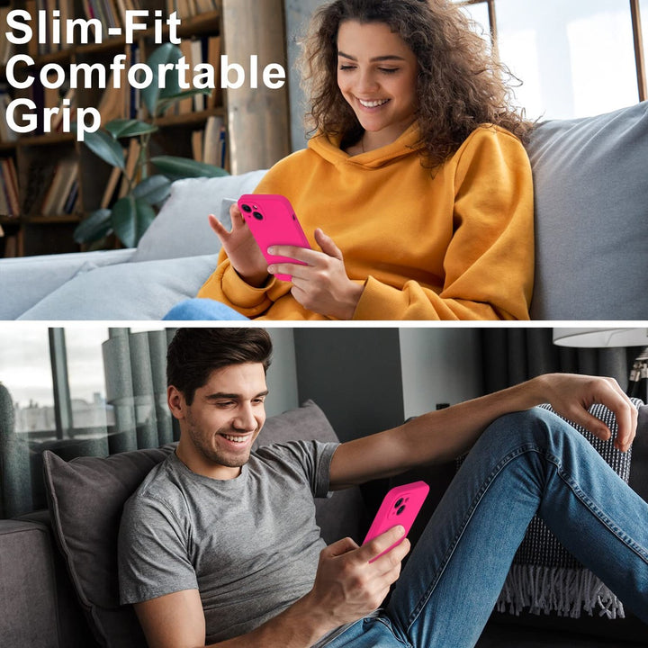 DEENAKIN Slim Fit iPhone 14 Plus Case - Hot Pink - DOKUTRONIX