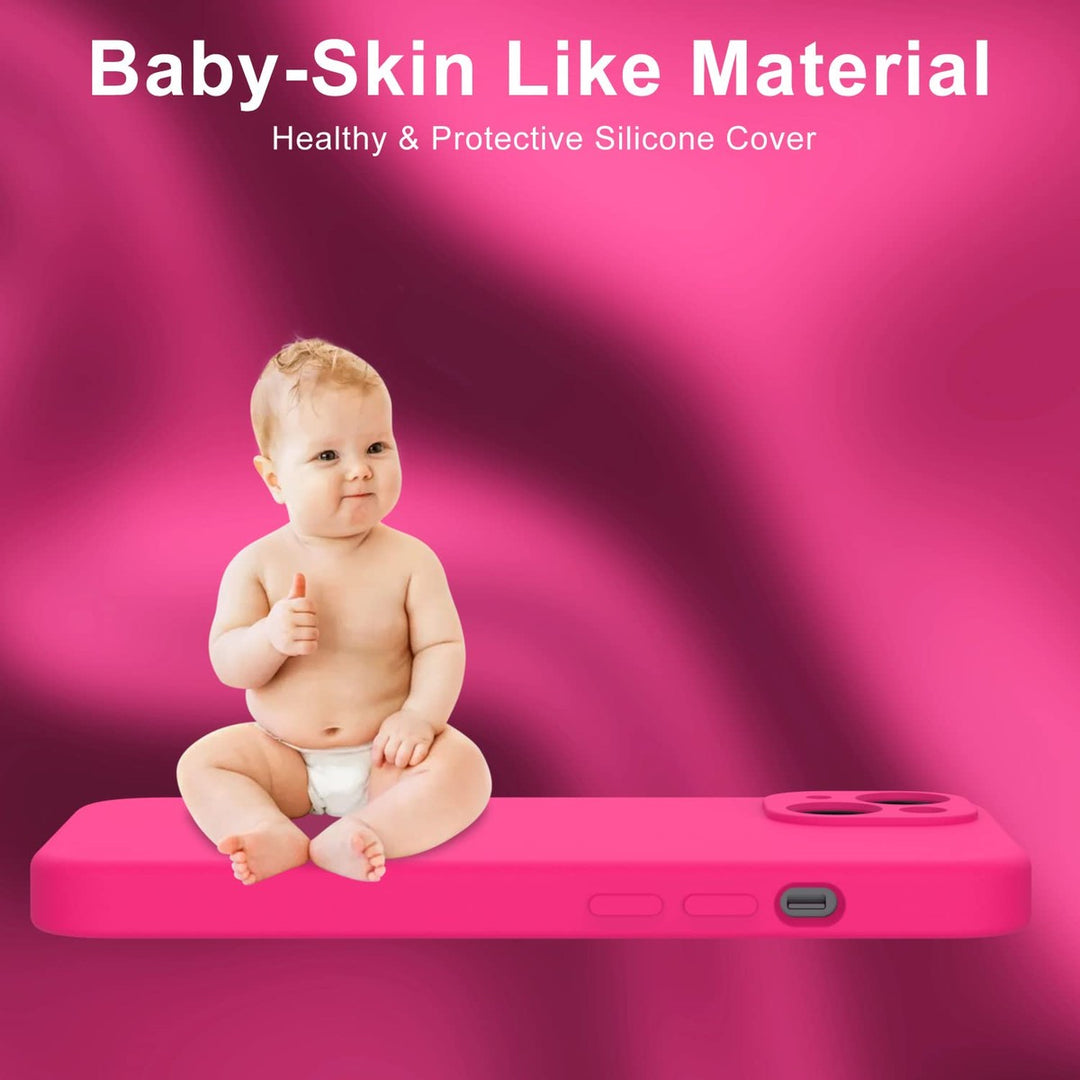 DEENAKIN Slim Fit iPhone 14 Plus Case - Hot Pink - DOKUTRONIX