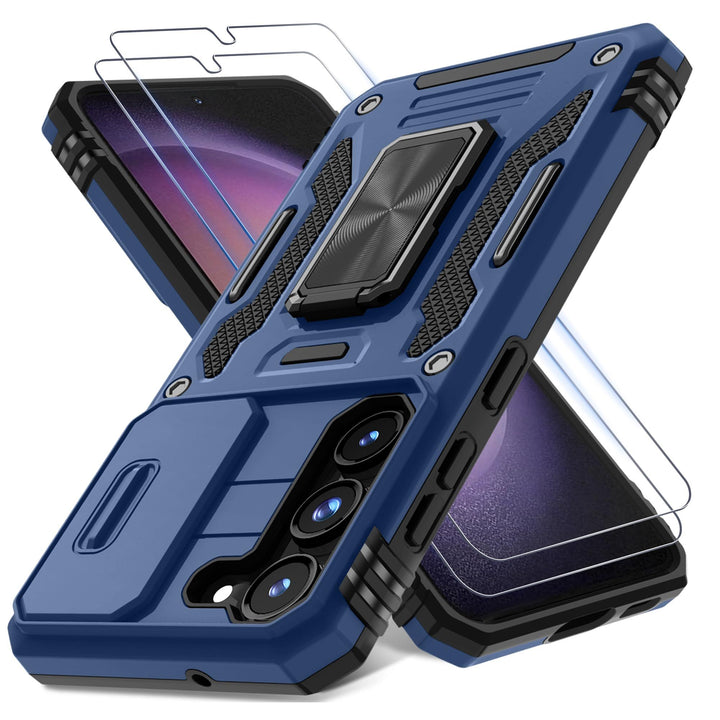 Deerlamn S23 Case: Slide Cover & Kickstand, Olive Green - DOKUTRONIX