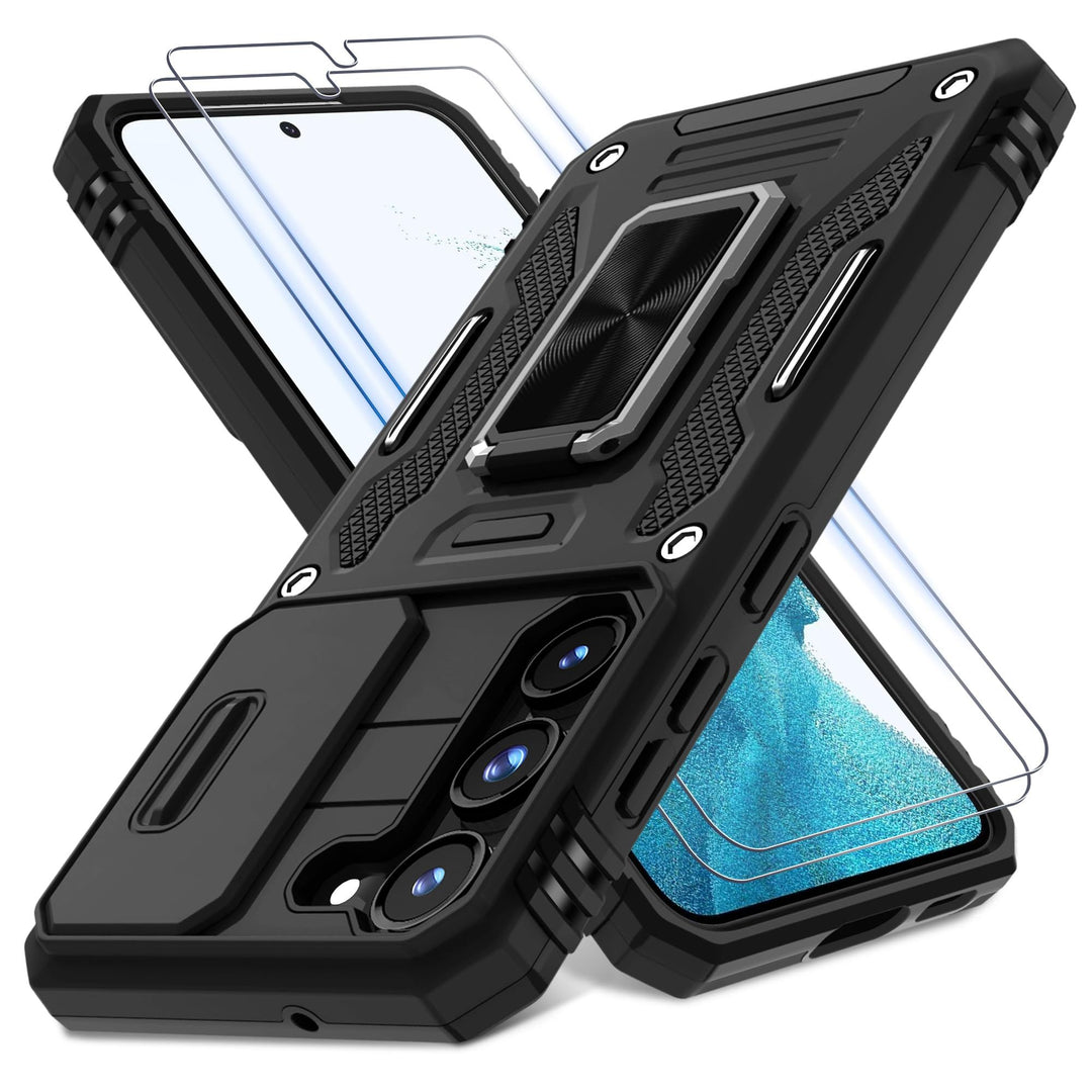 Deerlamn S23 Case: Slide Cover & Kickstand, Olive Green - DOKUTRONIX