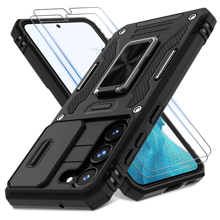 Deerlamn S23 Case: Slide Cover & Kickstand, Olive Green - DOKUTRONIX
